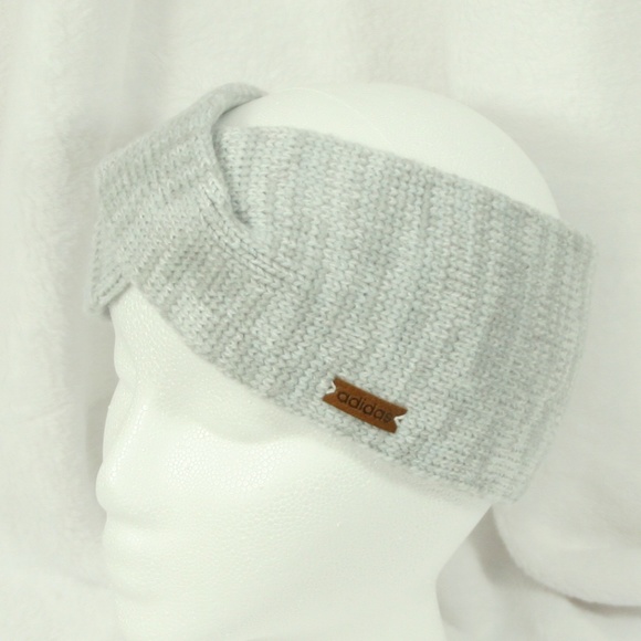 adidas Accessories - Adidas White/Grey Fleece Lined Headband